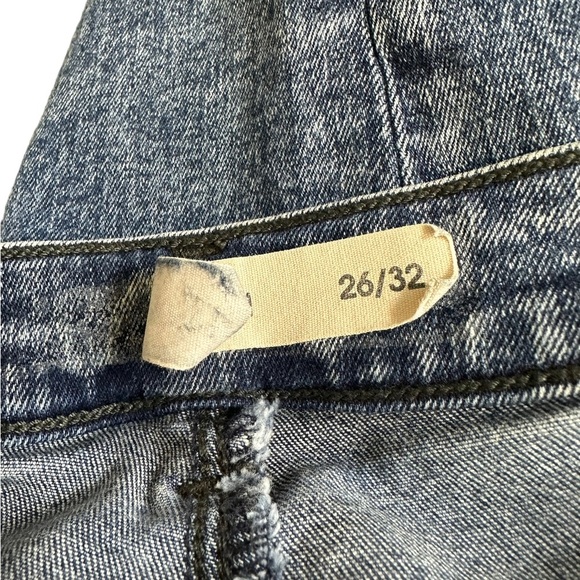 Asos Ridley Jeans 26 Blue With Front Split Seam And Vent Hem - Picture 10 of 11
